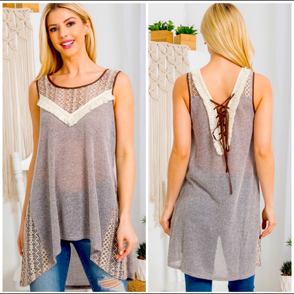 NWT- Stunning Ryu/ A’vere HANDMADE Heavenly Asymmetrical Tunic - Picture 1 of 4